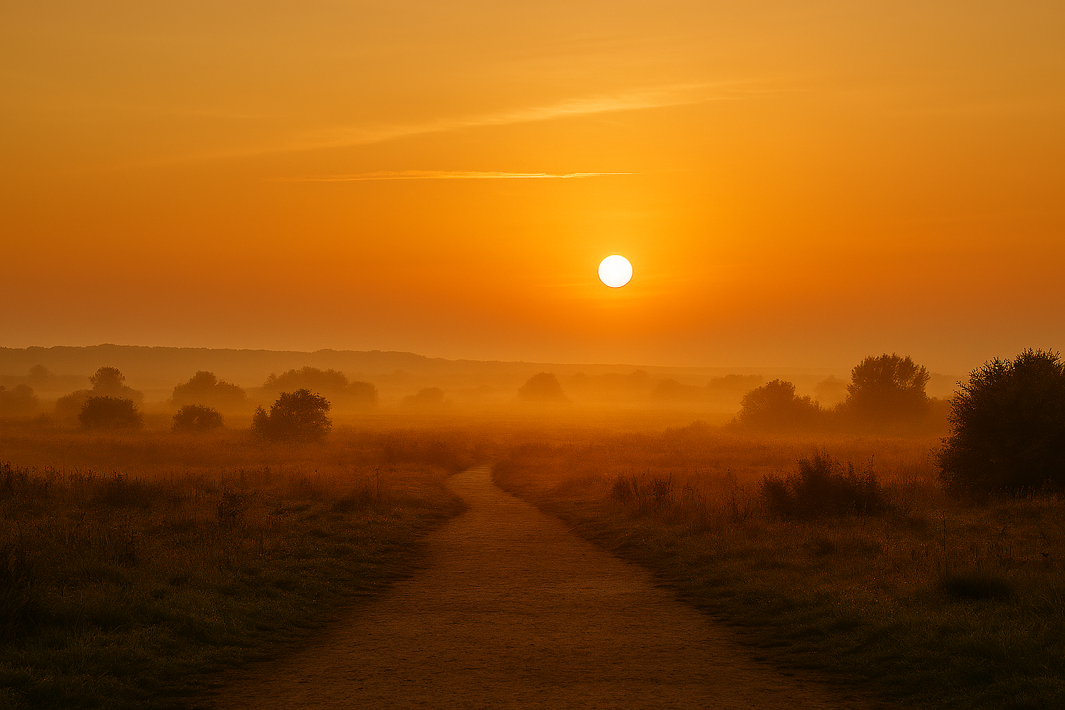 Amanecer sobre un horizonte despejado, simbolizando nuevas oportunidades empresariales