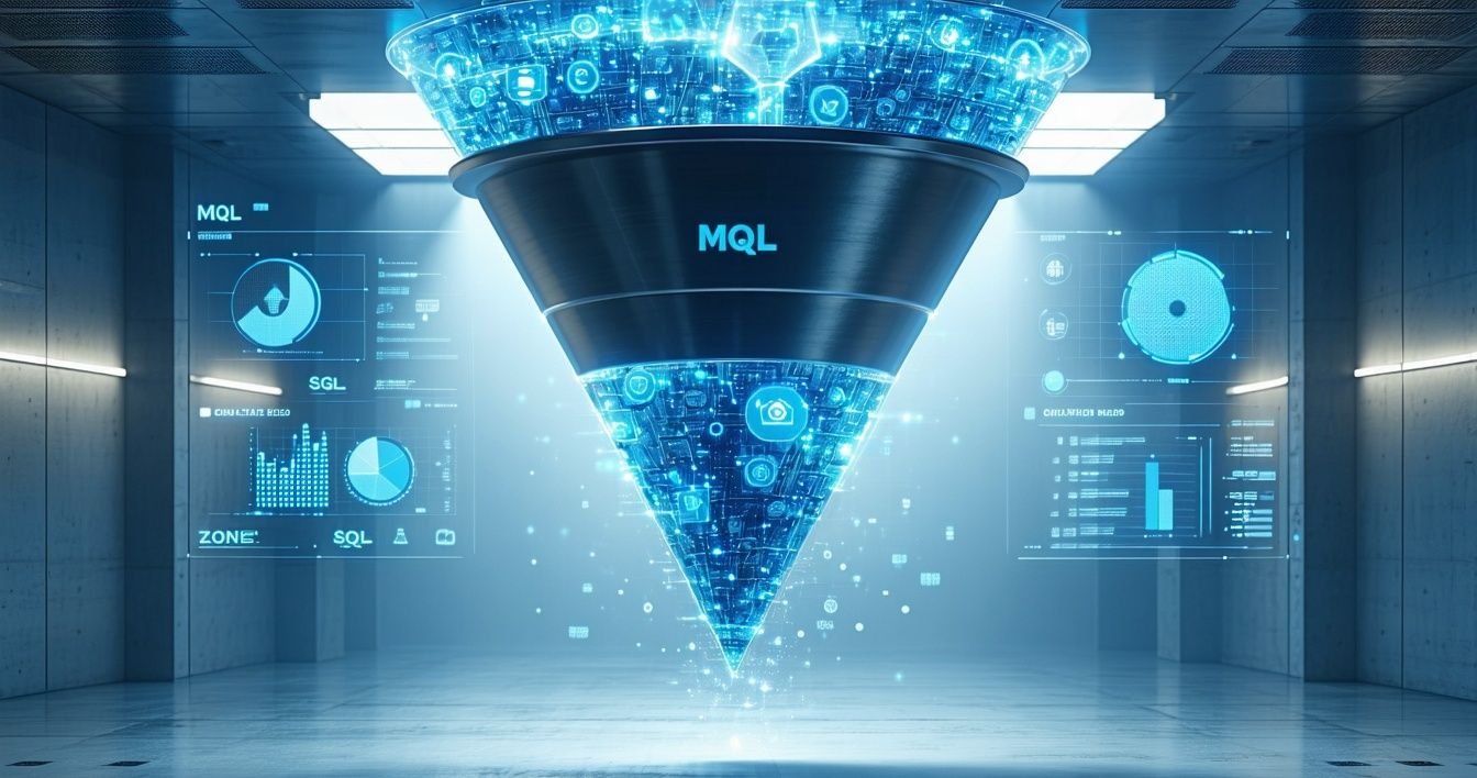 Equipo comercial industrial analizando pipeline de leads con datos vacíos en pantalla
